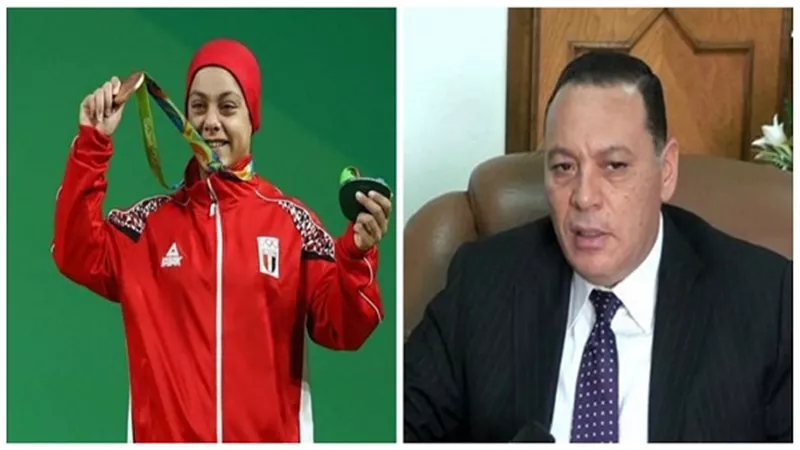 جامعة قناة السويس تكرم سارة سمير بطلة أولمبياد 
