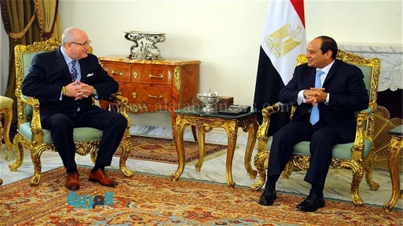 بالصور.. السيسي يستقبل وفدًا من مجلس أعمال الأمن القومي الأمريكي