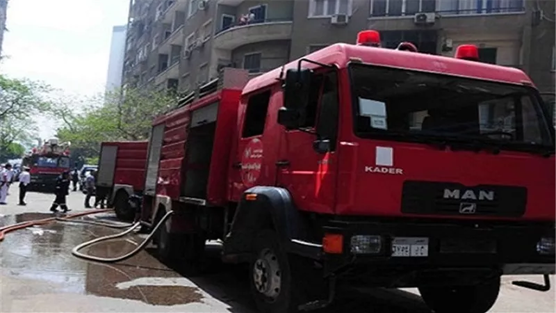 إخماد حريق بشقة سكنية في الدقي 