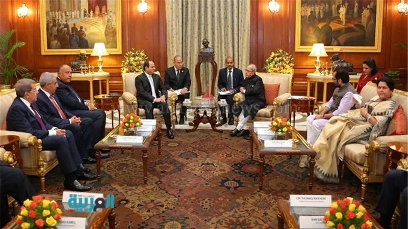 السيسي لرئيس الهند: نسعى لتوسيع نطاق التعاون الاقتصادي والعلمي
