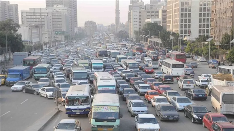 شلل مروري بشوارع القاهرة والجيزة 