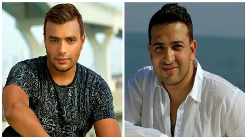 تامر حسين ينشر صورته مع رامي صبري أثناء تسجيل أغنية جديدة