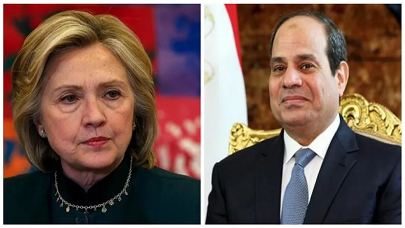 وسائل الإعلام الأمريكية تهتم بلقاء السيسي وهيلاري كلينتون
