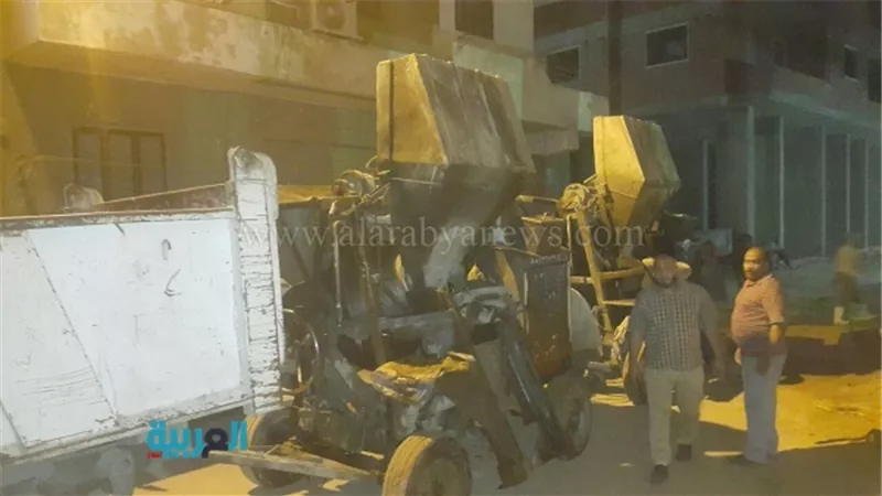 بالصور.. ضبط 3 خلاطات مخالفة فى حملة ليلية بالعمرانية