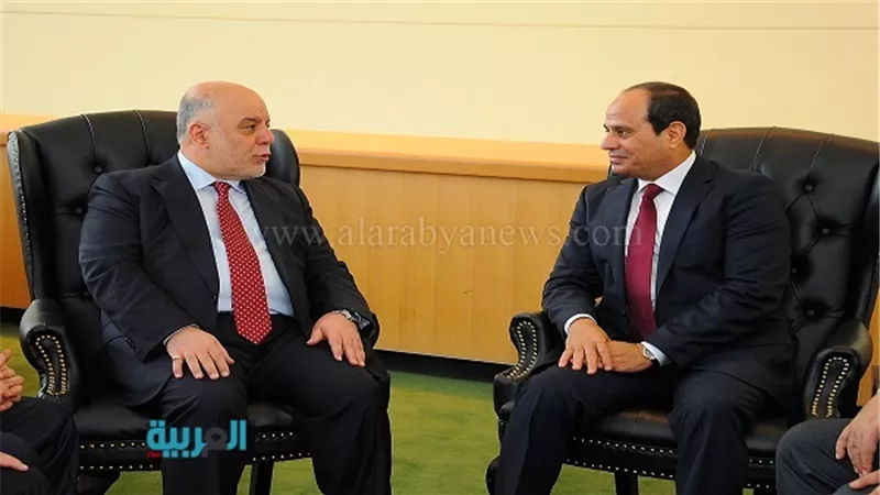 السيسي يلتقي رئيس وزراء العراق بمقر الامم المتحدة بنيويورك