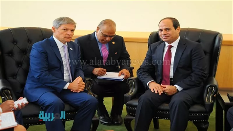 السيسي يلتقي رئيس وزراء رومانيا في نيويورك