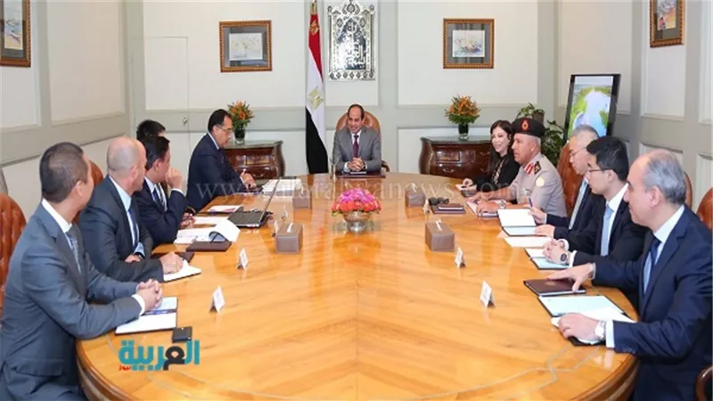 السيسي يستقبل رئيس شركة 