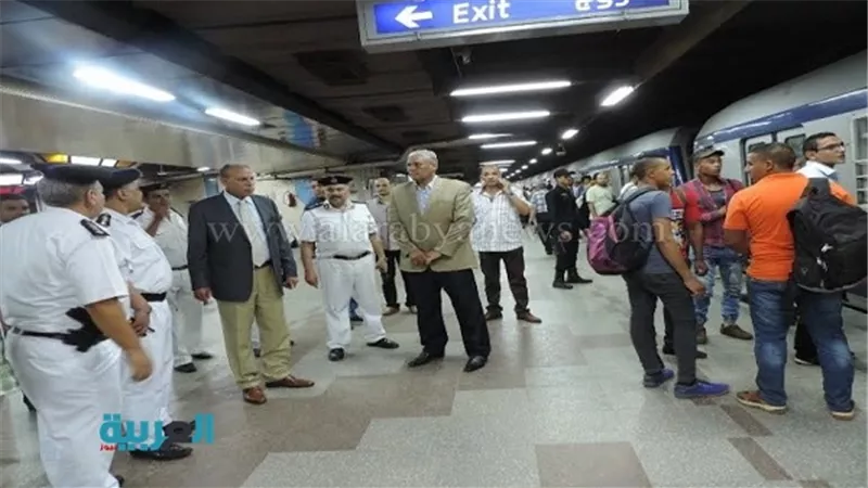 مدير شرطة النقل يتفقد عدد من محطات مترو الأنفاق
