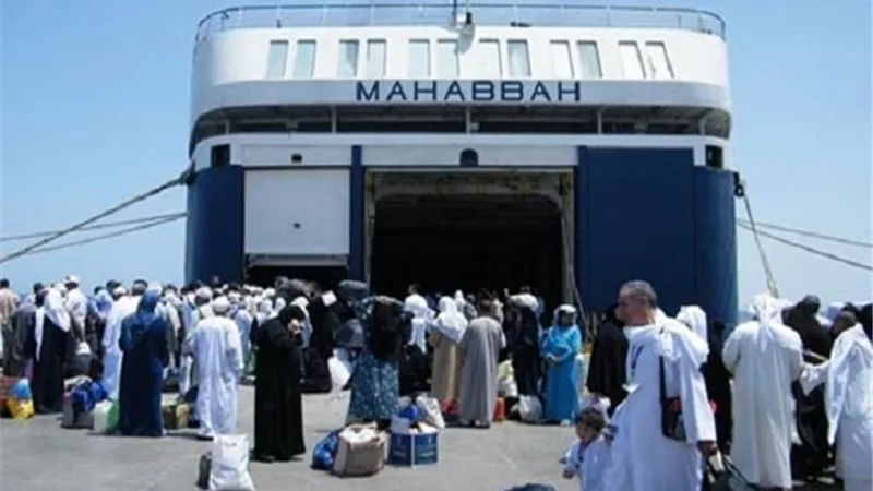 وصول 475 راكب منهم 98 حاج لميناء نويبع