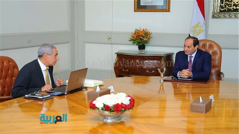 السيسي يجتمع بالمهندس طارق قابيل وزير التجارة والصناعة