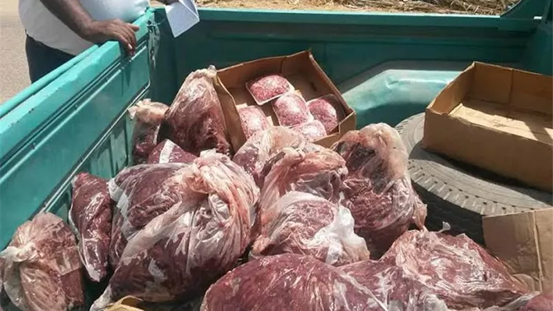 ضبط 5 طن لحوم غير صالحة للاستهلاك الآدمي في الجيزة