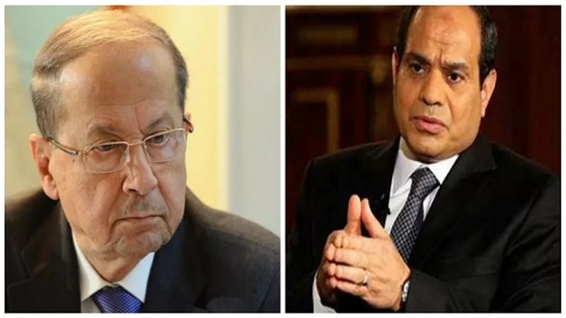 السيسي يُجري اتصالًا هاتفيًا بالرئيس اللبناني الجديد ميشل عون