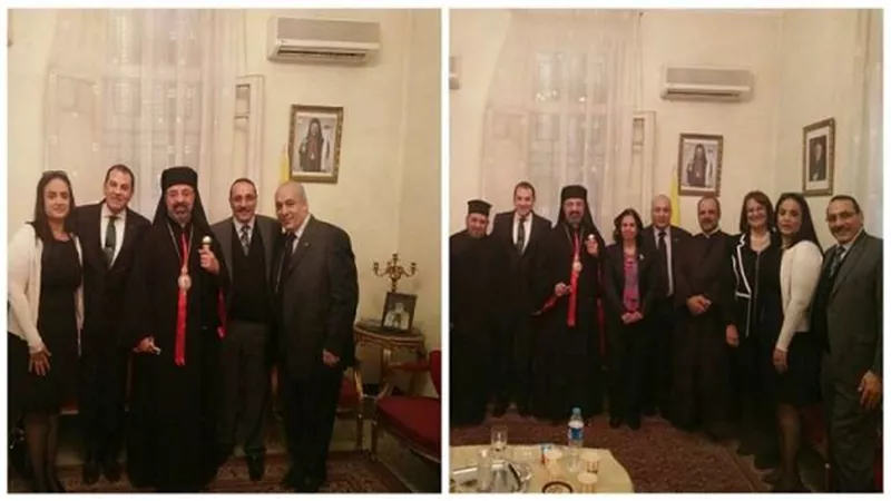 حاتم باشات يلتقى بطريرك الكنيسة الكاثوليكية وقياداتها