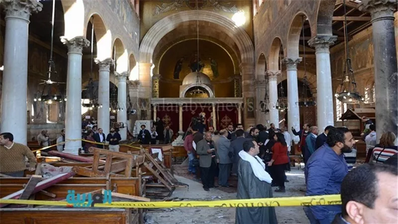 بالصور.. ننشر التلفيات الناتجة عن انفجار الكاتدرائية  