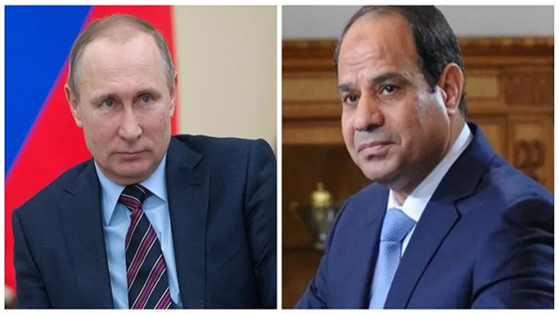 السيسي يجري اتصالًا هاتفيًا بالرئيس الروسي فلاديمير بوتين