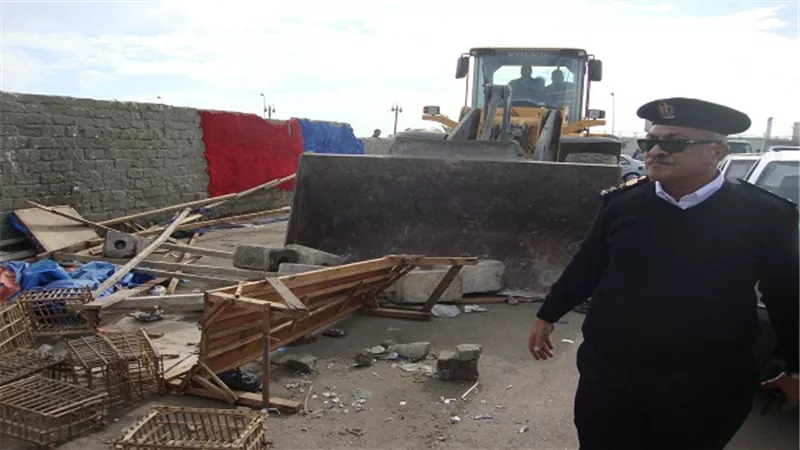 شرطة المرافق بالجيزة تشن حملة مكبرة بـ4 مناطق