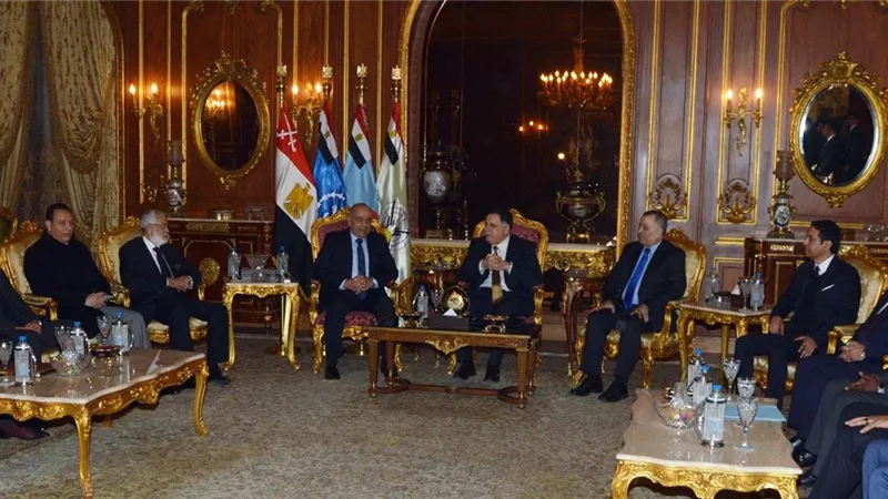 بالفيديو.. الفريق حجازي يلتقى وفد المجلس الرئاسى الليبي