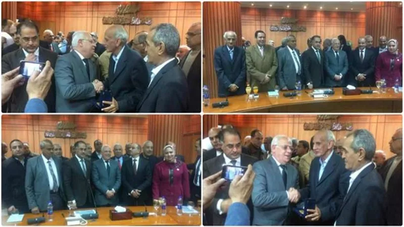 محافظ بورسعيد يجتمع بوفد لجنة الزراعة برئاسة هشام الشعيني