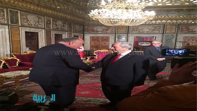 بالصور.. وزير الخارجية يلتقى رئيس مجلس نواب الشعب التونسي