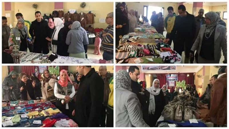 أحمد على يزور معرض الأسر المنتجة بالمرج