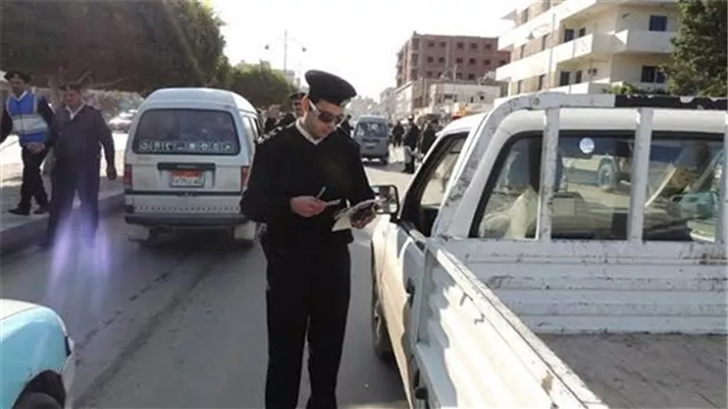 مباحث الجيزة تضبط 6 آلاف مخالفة مرورية و18 قطعة سلاح