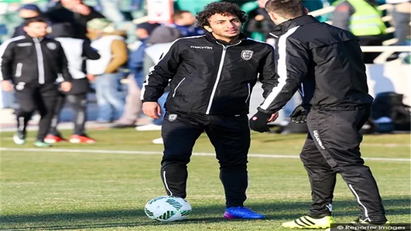 عمرو وردة يختتم تدريباته مع باوك لمواجهة باناثينايكوس بكأس اليونان