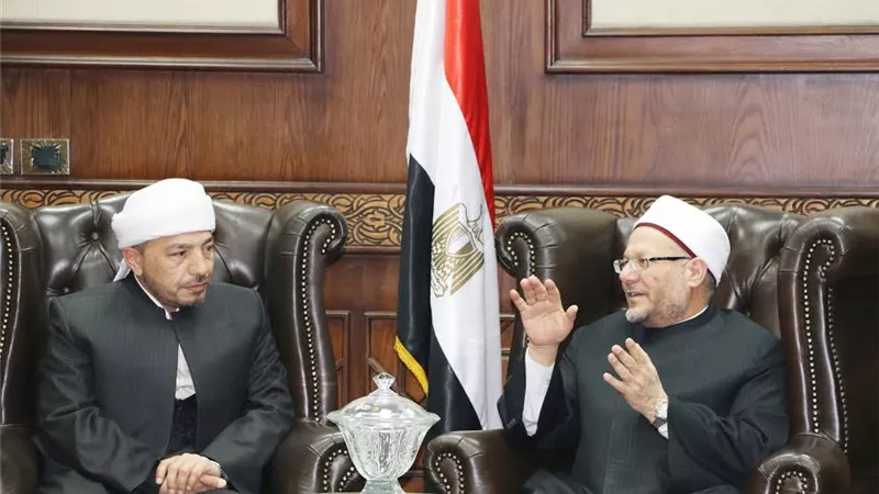 مفتي الجمهورية يستقبل وفدًا من اتحاد علماء الدين الإسلامي بكردستان بالعراق