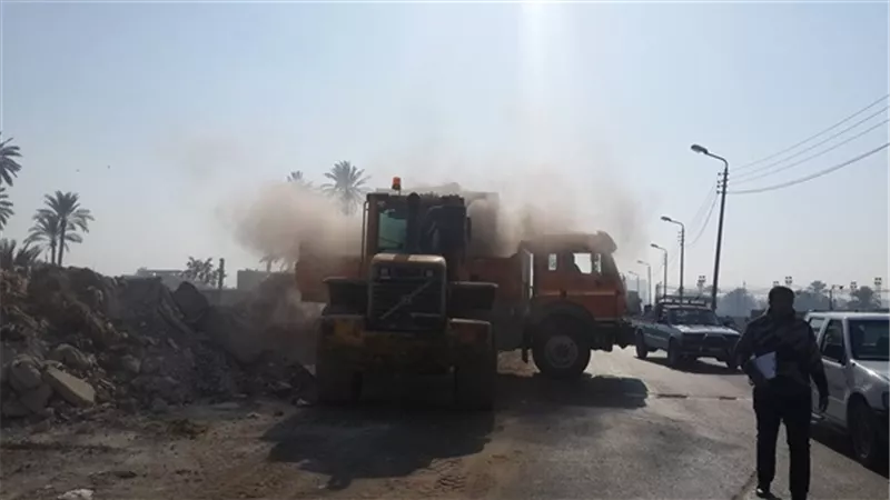 حملة لرفع كفاءة الشوارع الرئيسية بالعمرانية