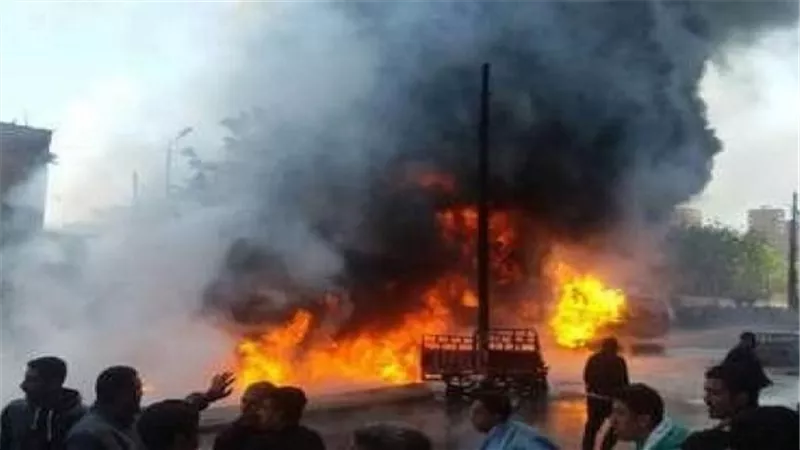 نشوب حريق بمبنى مجاور لكلية الشرطة القديمة في العباسية