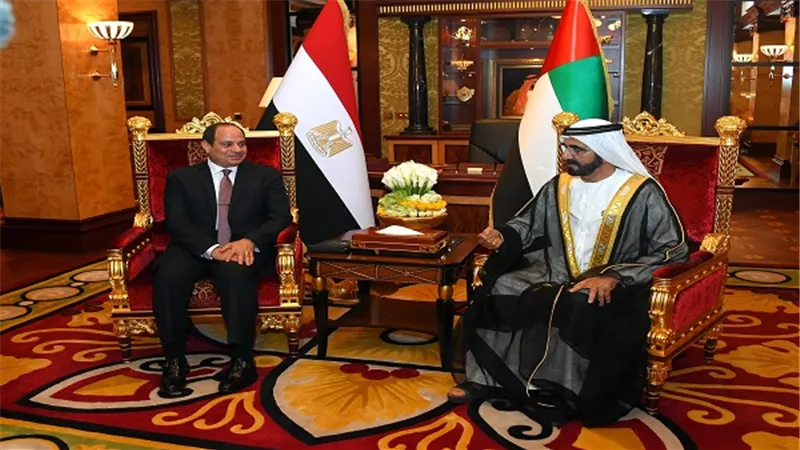 السيسي يزور امارة دبى ويلتقى مع الشيخ محمد بن راشد آل مكتوم