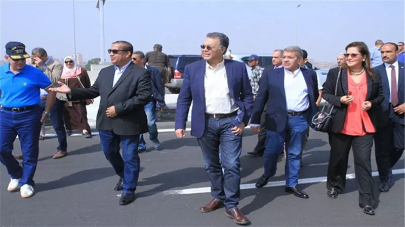 وزراء النقل والمالية والتخطي​ط في جولة تفقدية بطريق شبرا بنها الحر