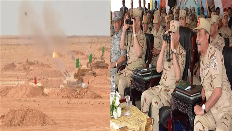 الفريق اول صدقي صبحي يشهد المرحلة الرئيسية لـ 