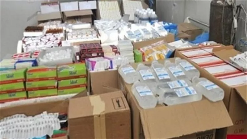 ضبط 13,716  قطعة مستلزمات طبية 