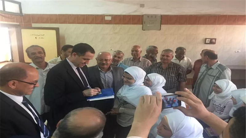 الجيوشى يتفقد مدارس أشمون الفنية