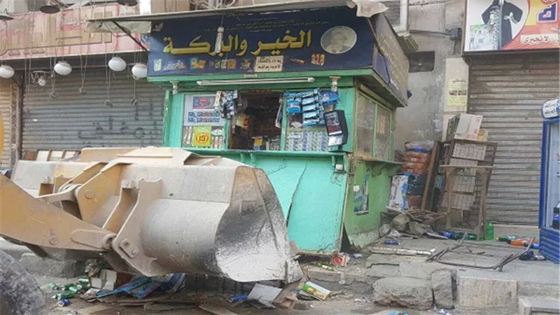 حملة مكبرة لرفع اشغالات الطوابق بفيصل