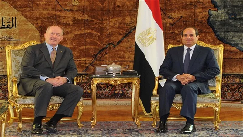 السيسي يستقبل الحاكم العام لاستراليا لقصر الاتحادية