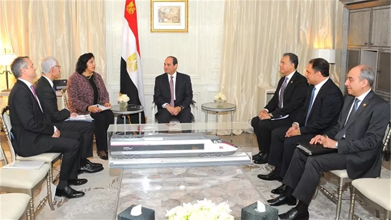 السيسي يستقبل الرئيس التنفيذى لشركة نافال للصناعات البحرية 