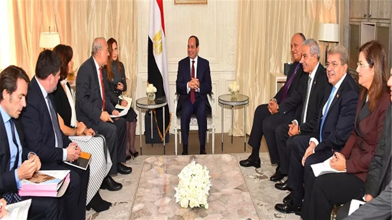 السيسي يستقبل سكرتير عام منظمة التعاون الاقتصادى والتنمية
