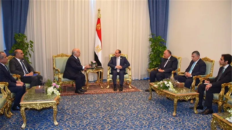 السيسي يستقبل الأمير الحسن بن طلال رئيس منتدى الفكر العربي