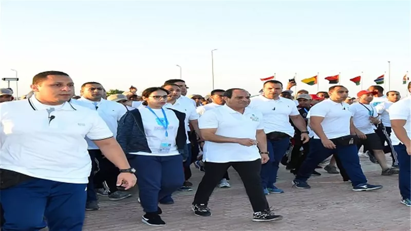 السيسي يُشارك في ماراثون السلام العالمي