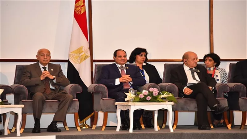 السيسي يشهد الجلسة الختامية لنموذج محاكاة مجلس الأمن