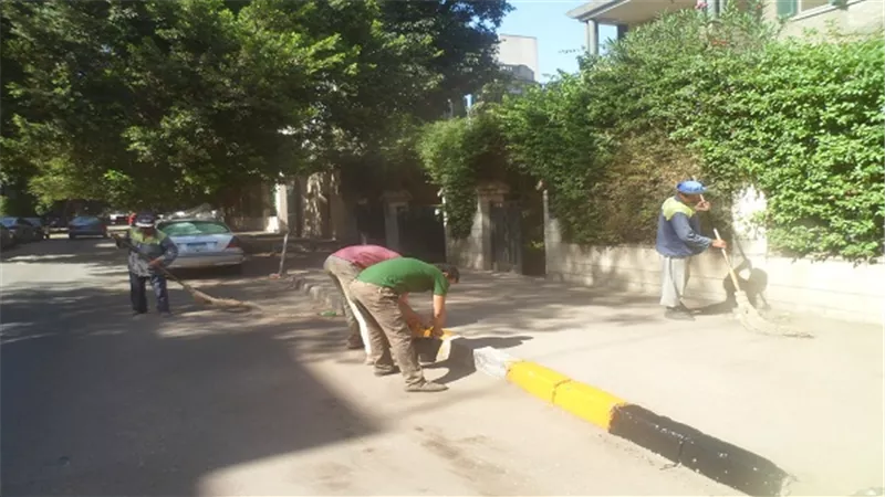 رفع كفاءة النظافة بميدان فينى بالدقى