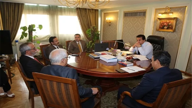 عبد الغفار يستقبل رئيس الجامعة الليبية الدولية لبحث التعاون المشترك