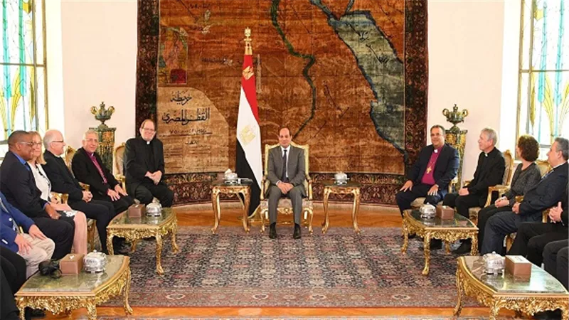 السيسي يستقبل وفداً من قيادات الطوائف الإنجيلية