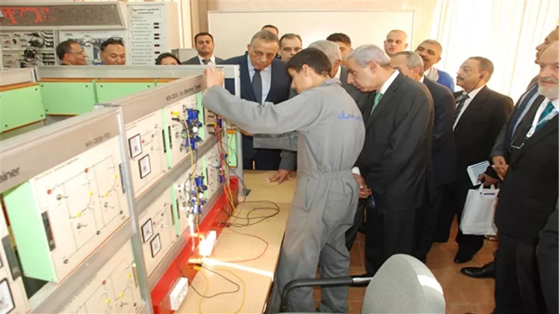 افتتاح مركز تدريب مهنى سيارات امبابة بعد تطويره