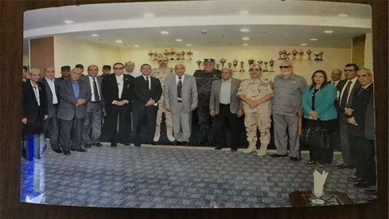 العلقامي رئيس نادي البنك الأهلي بالاسكندريه يكرم أبطال حرب أكتوبر 