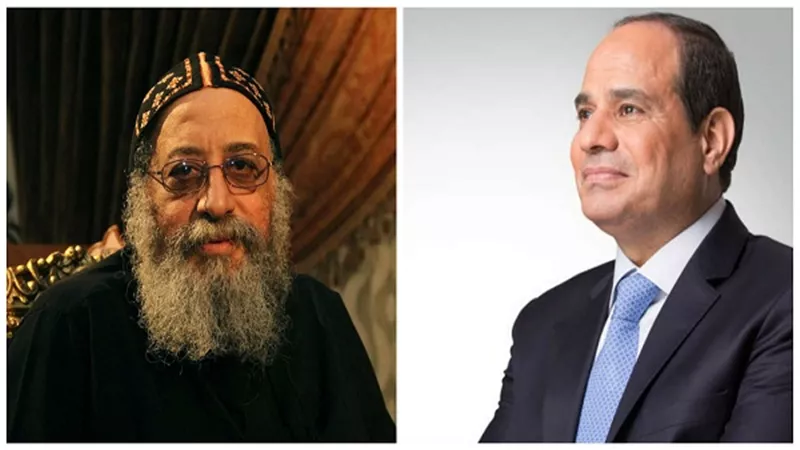 السيسي يُجري اتصالاً هاتفياً بالبابا تواضروس الثاني