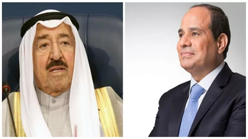 السيسي يطمئن على صحة أمير الكويت.. هاتفياً 