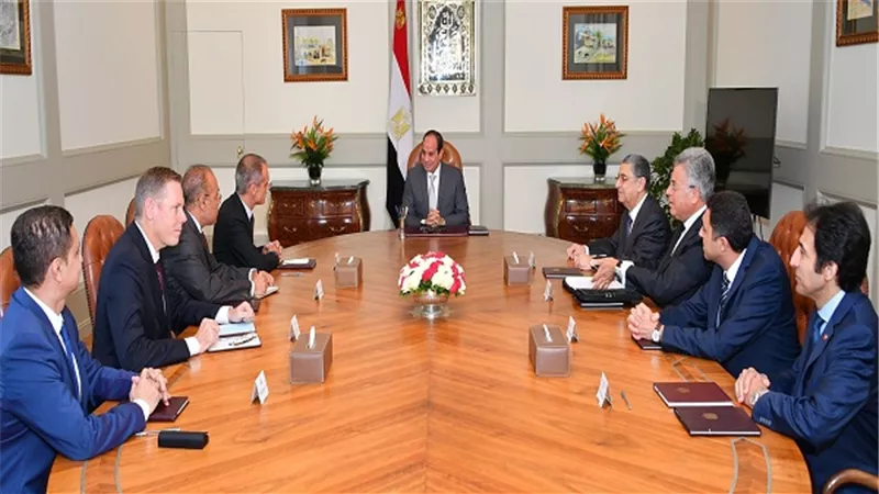السيسي يستقبل رئيس مجلس إدارة شركة 