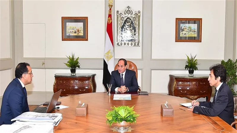 السيسي يجتمع مع الدكتور مصطفي مدبولي القائم بأعمال رئيس مجلس الوزراء